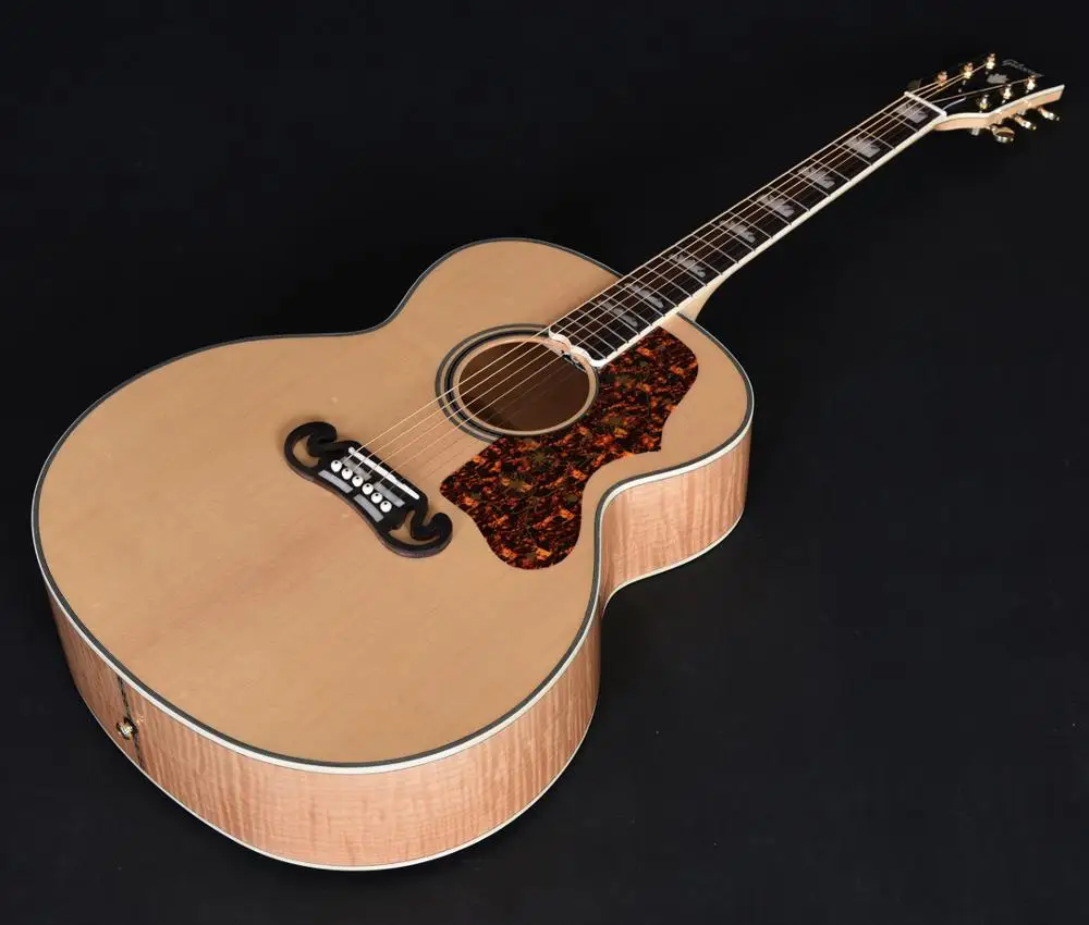 

43" Jumbo size solid wood Acoustic guitars, acoustic electric guitar, folk guitar,