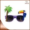 Hawaii Coconut Tree and Bird Sunglasses Funny Glasses Decoration Supplies Beach Birthday Party Sunglasses
