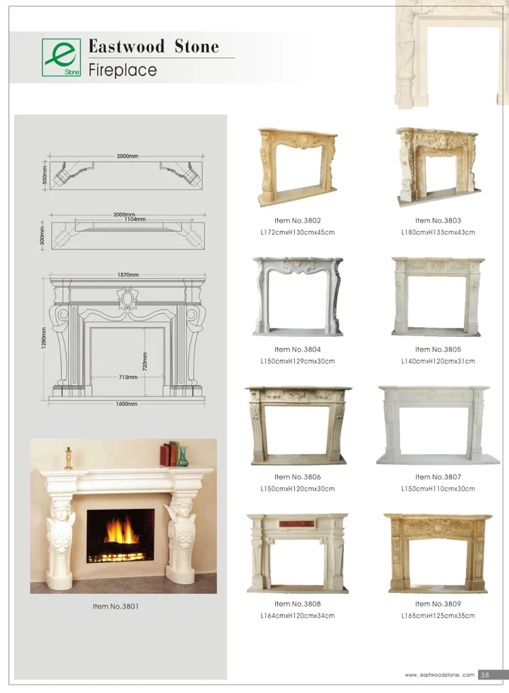 Marble Stone Electric Fireplace Outdoor Freestanding Fireplace