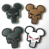 Punisher mickey rubber patch logo PVC patches for clothing