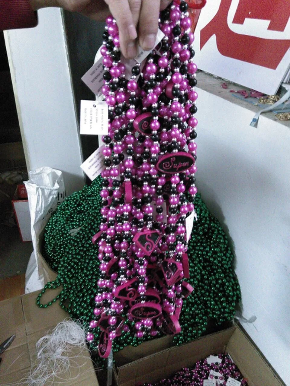 mardi gras jumbo beads