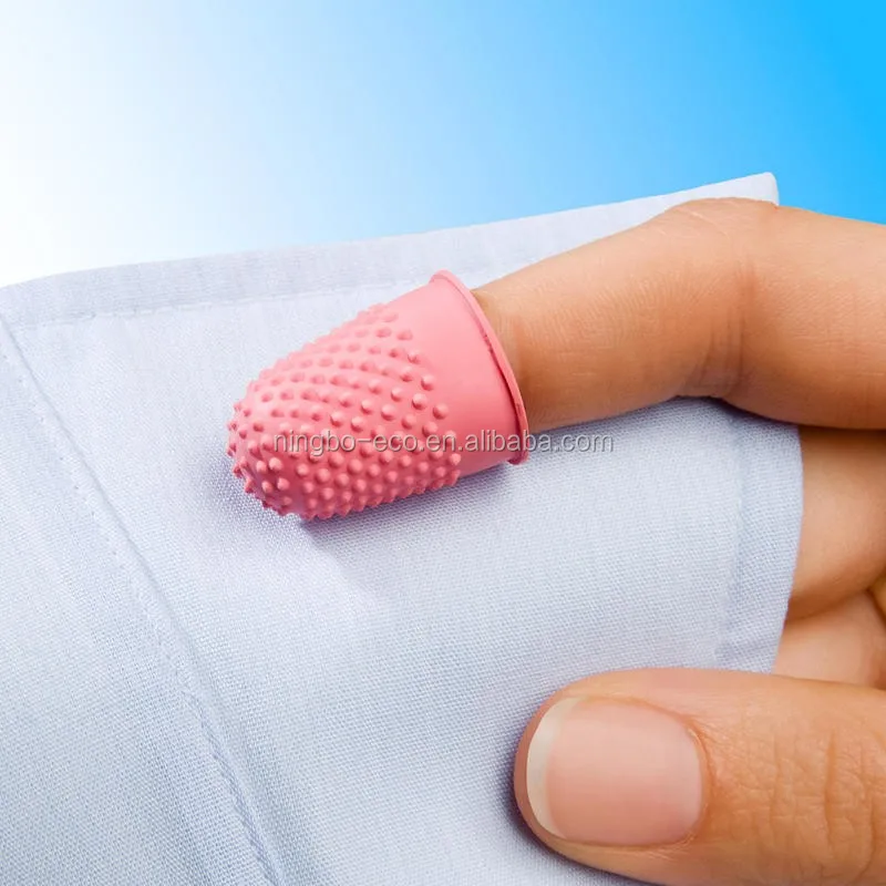 Set Of 5pcs Antislip Nonstick Silicone Rubber Finger Tips Caps Ecofriendly Soft Finger Cover