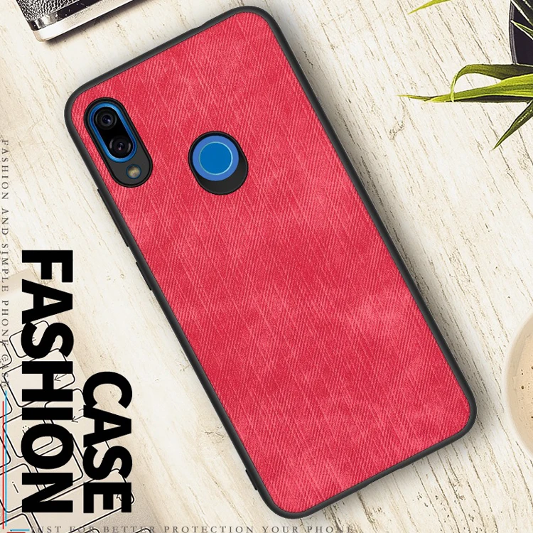 

Slim Microfiber Cloth Case Slim Fit Soft Cover for redmi note 7, Black brown blue red green pink