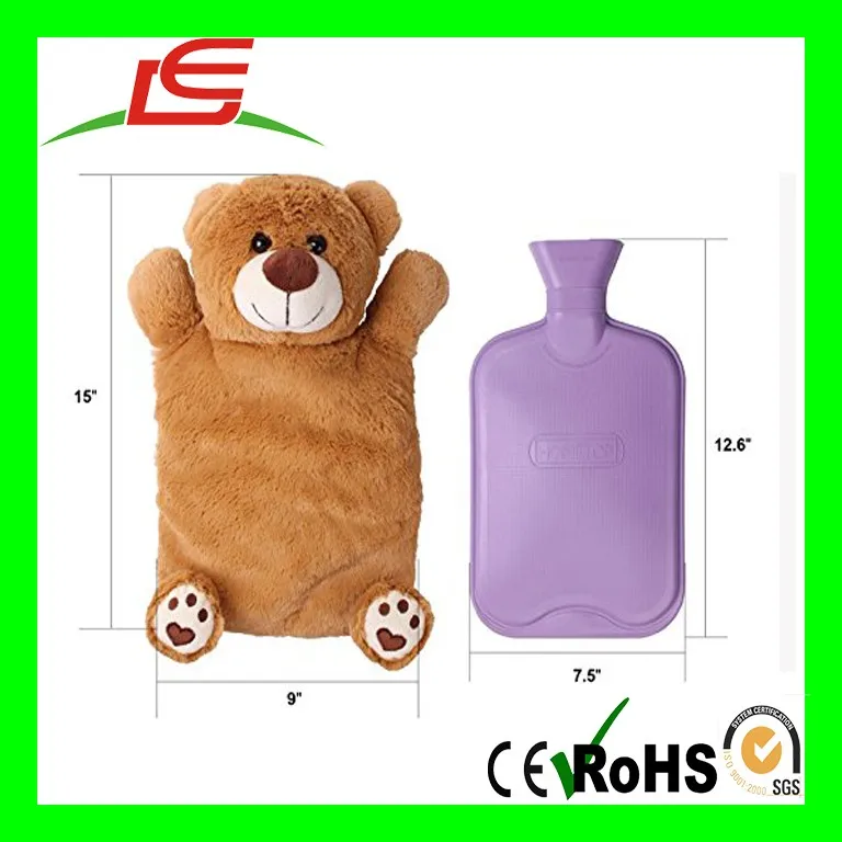 High Quality Custom Plush Bear Hot Water Bottle Cover For Winter Buy