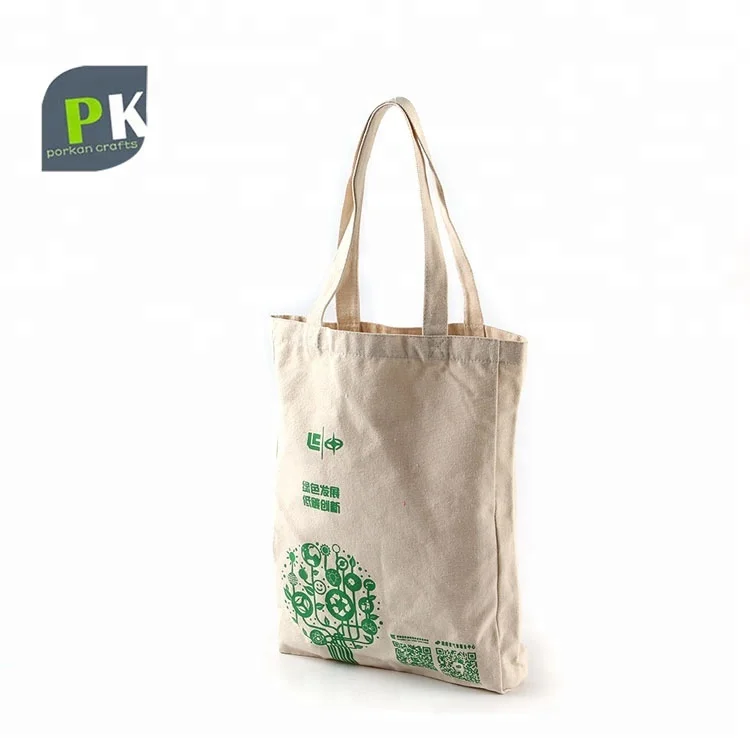 

Reusable Natural Cotton Canvas Tote Bag With Custom Printing Logo