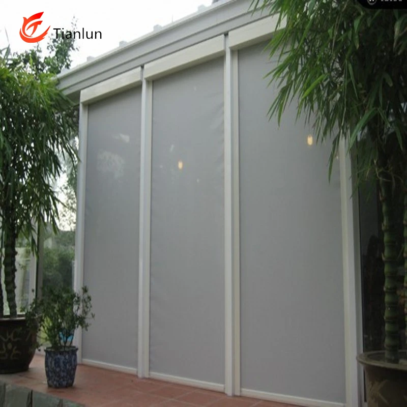 
Customized Motorized balcony blackout windproof waterproof electric outdoor roller blind 