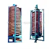 Heavy mineral spiral chute separator to separating monazite