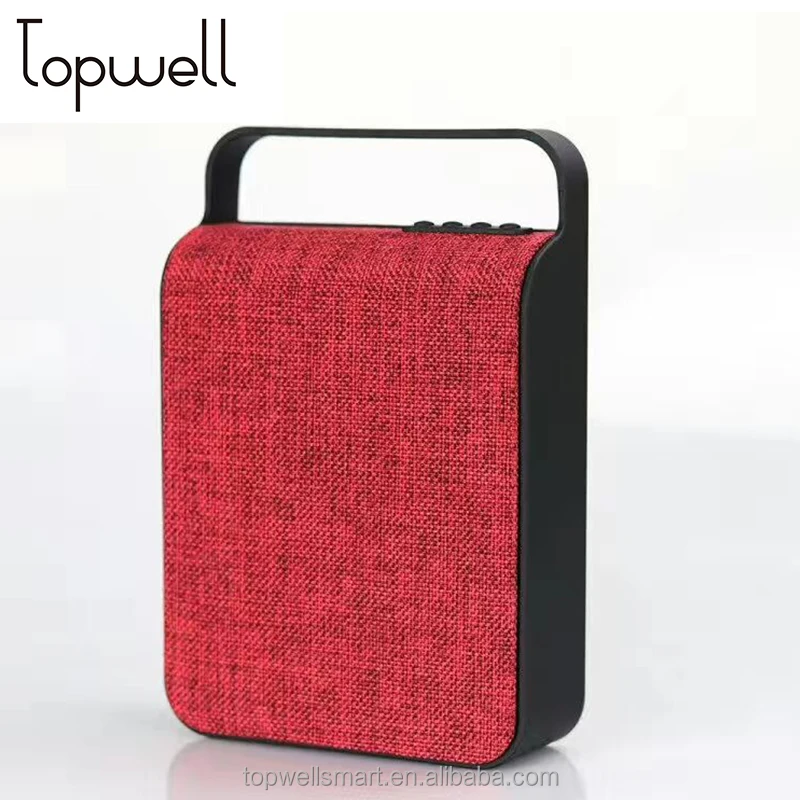 

5W Portable wireless speaker with fabric cover 8 hours playing time blue tooth speaker, Green, black, red, blue