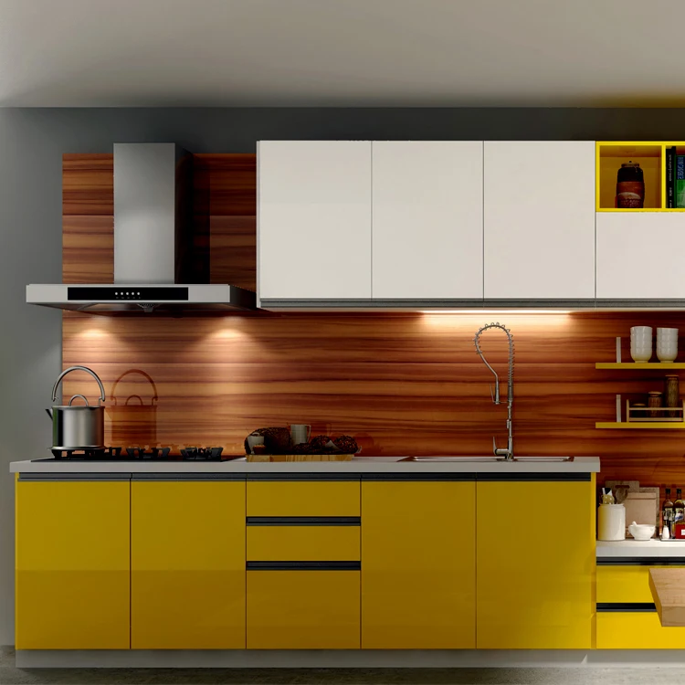 Full House Customized Green Lacquering new model kitchen cabinet
