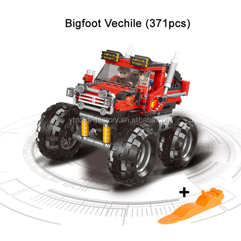 Xingbao 03025 Big foot Vechile Building Blocks Car Set Educational Toy for Boys 