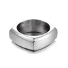 Yiwu Aceon Stainless Steel Unique Shape Rounded Corner Thick Weight Square Finger Ring