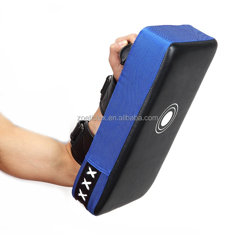 

2018 Hot sale kick target high quality strength building boxing exercise PU foot kicking target, Black;red;blue