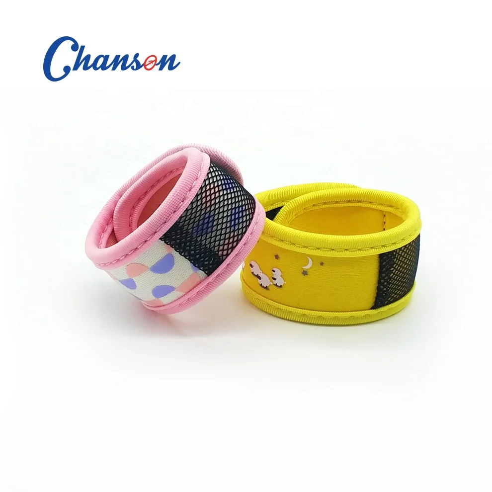

Outdoor Camping products refillable customized printing mosquito repellent bands with 2 refills, With printing
