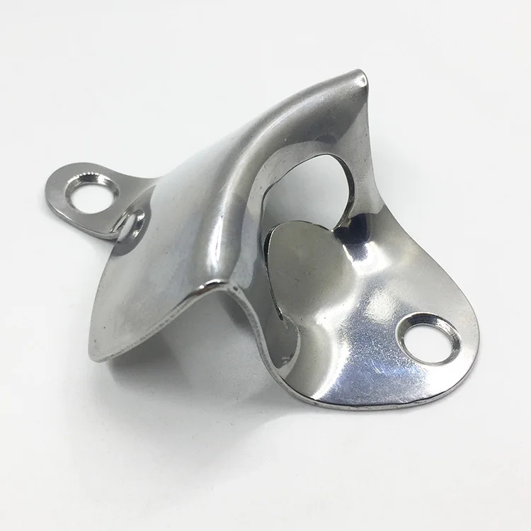 

High quality wall mounted bottle opener stainless, Silver metal color