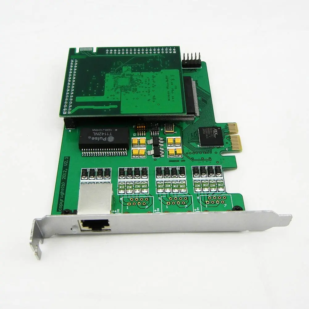 1 Span Selectable E1 or T1 Pcie Card with Octasic Hardware Echo Cancel Module Suitable for Asterisk Based Applications