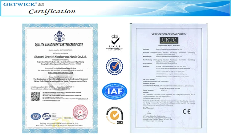Customized Pure 99.95% Molybdenum Plate For Sapphire Vacuum Furnace
