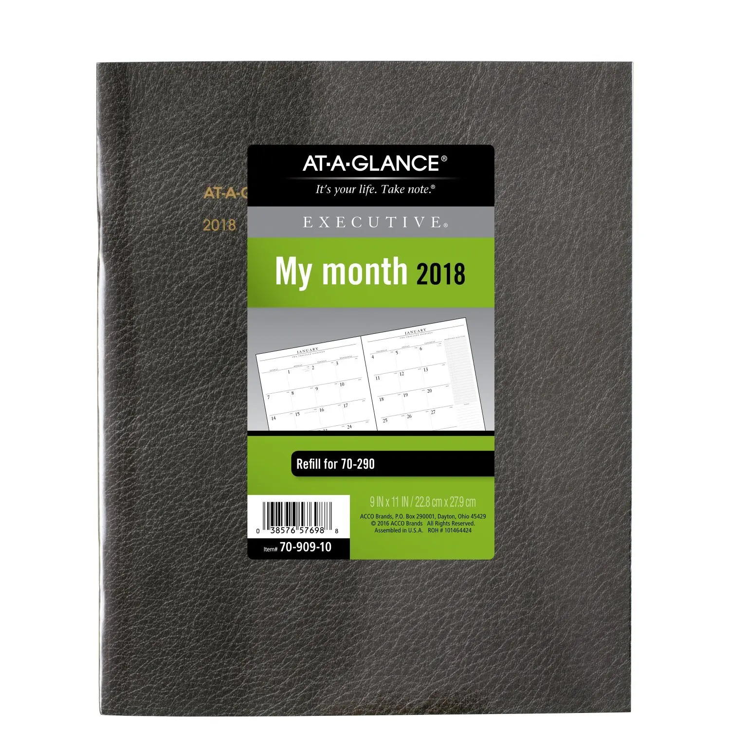 Ataglance 70-909-10 At-a-glance 70-909-10 Executive Monthly Padfolio Refill...