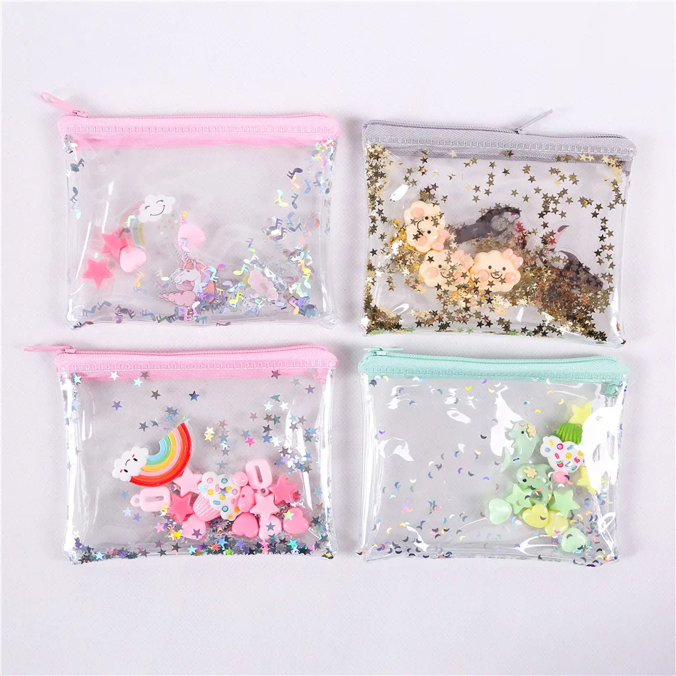 Pvc Coin Holder Kids Purse Holder Transparent Zipper Fashion Mini ...