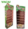 Supermarkets snacks paper material display racks, POP carton display manufacturer