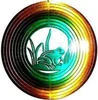Whole sale stainless steel wind spinner--Circle & Frog
