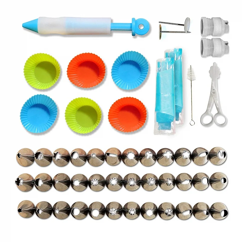 

Cake Decorating Kit cake tools set with 42 tips cake tools set, Sliver