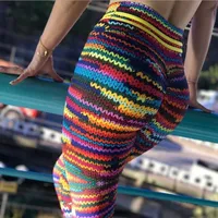 

Printing Sport Leggings Knitting Wool Flower Bark Simulation Series Print Yoga Pants ropa deportiva mujer gym leggings