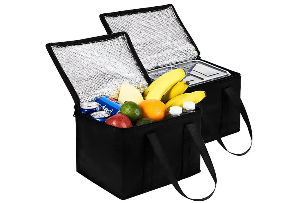 Wholesale Reusable Food Insulated Delivery Aluminum Cooler Bag Thermal ...