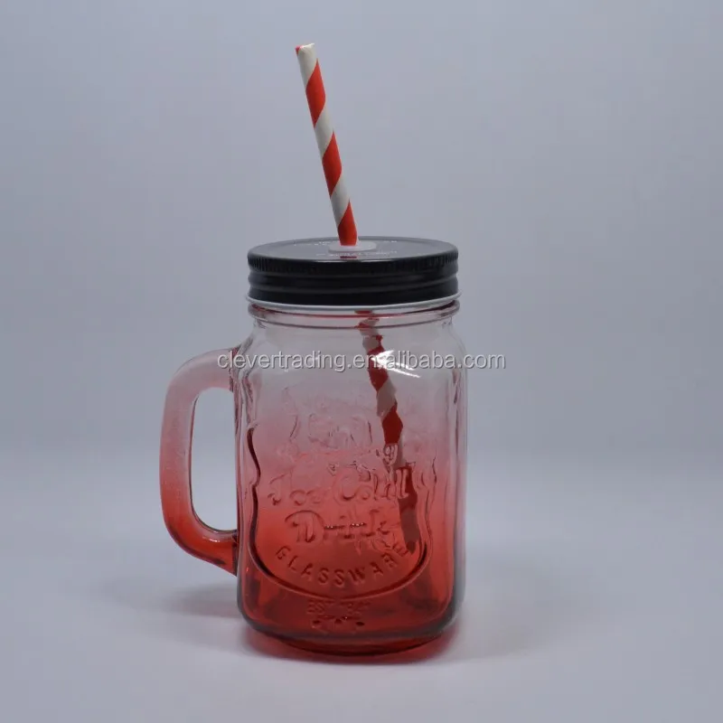12oz to 20oz Single Wall Wholesale Plastic Mason Jar for Hot Drinks with Aluminium Lid