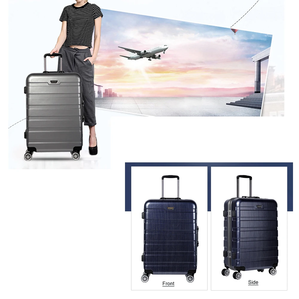 Waterproof Scratchresistant Hard Luggage Set 4 Wheel Spinner Luggage