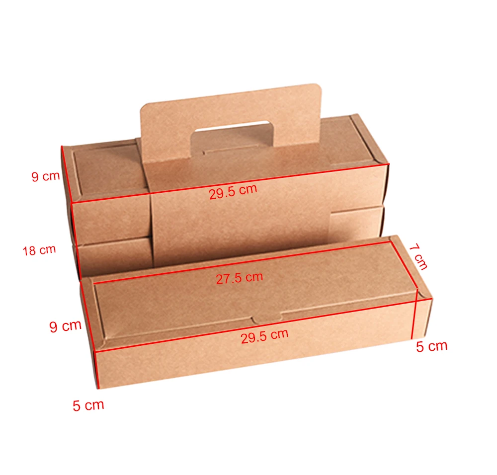 Kraft Paper Packaging Afternoon Tea Cake Box With Handle Buy Kraft