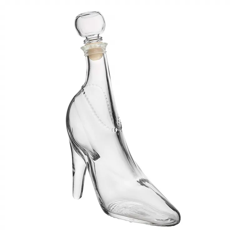 Classic Style High Heel Shoe Shape Glass Perfume Bottle 50 Ml Glass