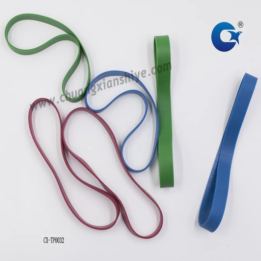 wide colored rubber bands