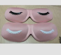 

J090 pink color lash extens eye mask , let your sleep tight in night 3d sleep mask