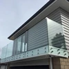 Stainless steel patch fitting glass railing