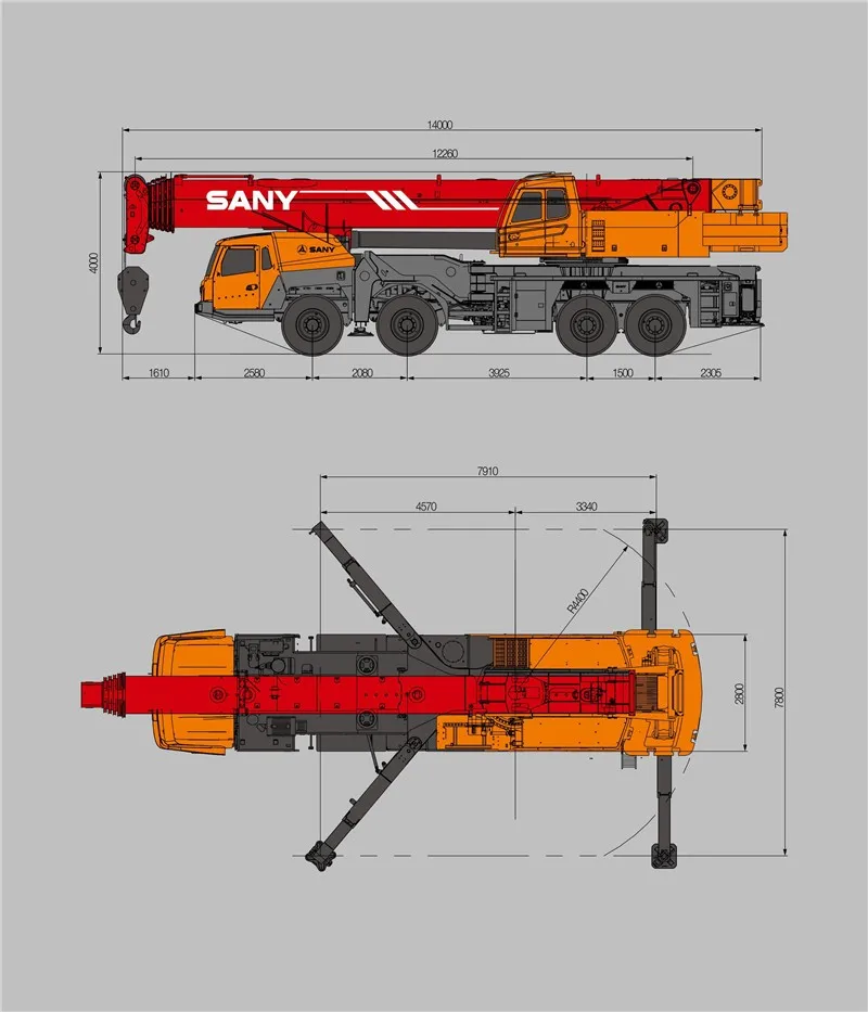 SANY STC1000S 100 Tons Provide Safety Protection Manipulation Mobile Truck Crane