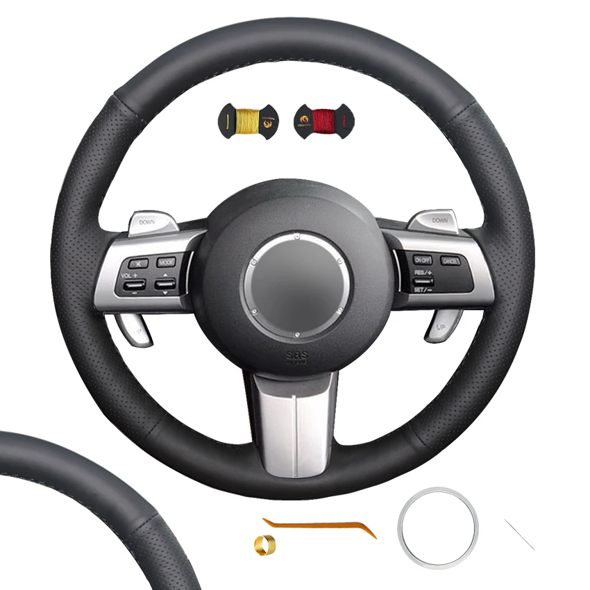 

Hand Sewing Artificial Leather Steering Wheel Cover for Mazda MX-5 RX-8 CX-7 CX7 2007 2008 2009 2010 2011 2012 2013