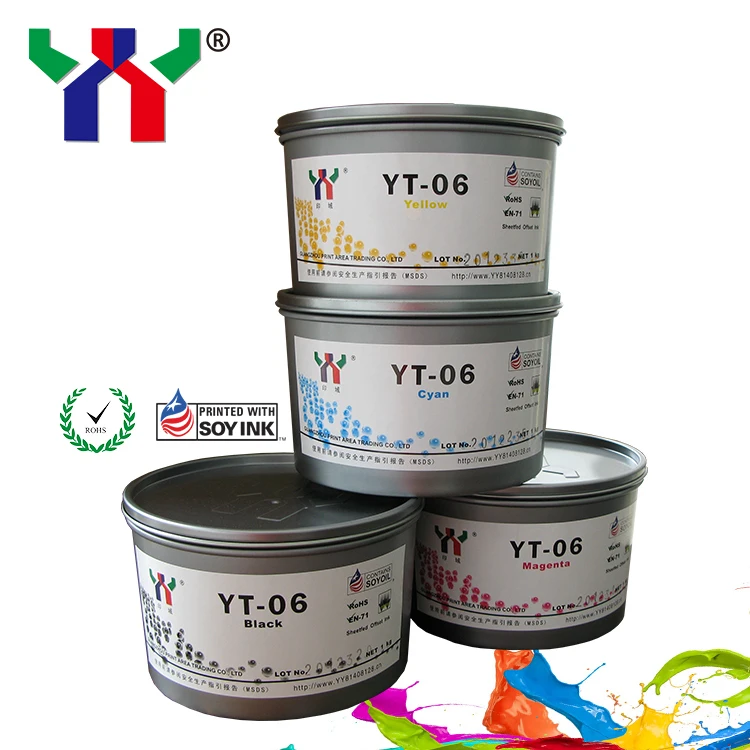 YT-06 Offset Melamine Soy Ink For MELAMINE Foil Paper uv printing ink sheet fed high gloss and dry fast