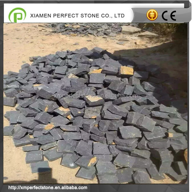
zp Black granite paving stone 