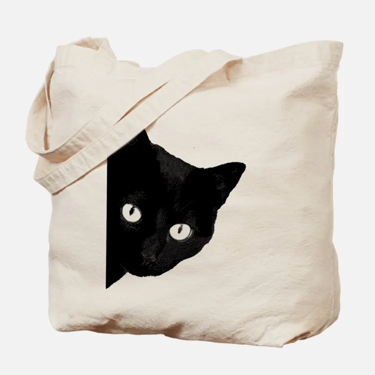 Fashion Custom Printing Good Quality Cat Pattern Canvas Cotton Tote Fashion Custom Printing Good Quality Cat Pattern Canvas Cotton Tote Bag Whole Bags Standard Size