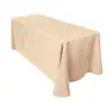 Guangzhou cheap custom rectangular wedding polyester restaurant table cloth