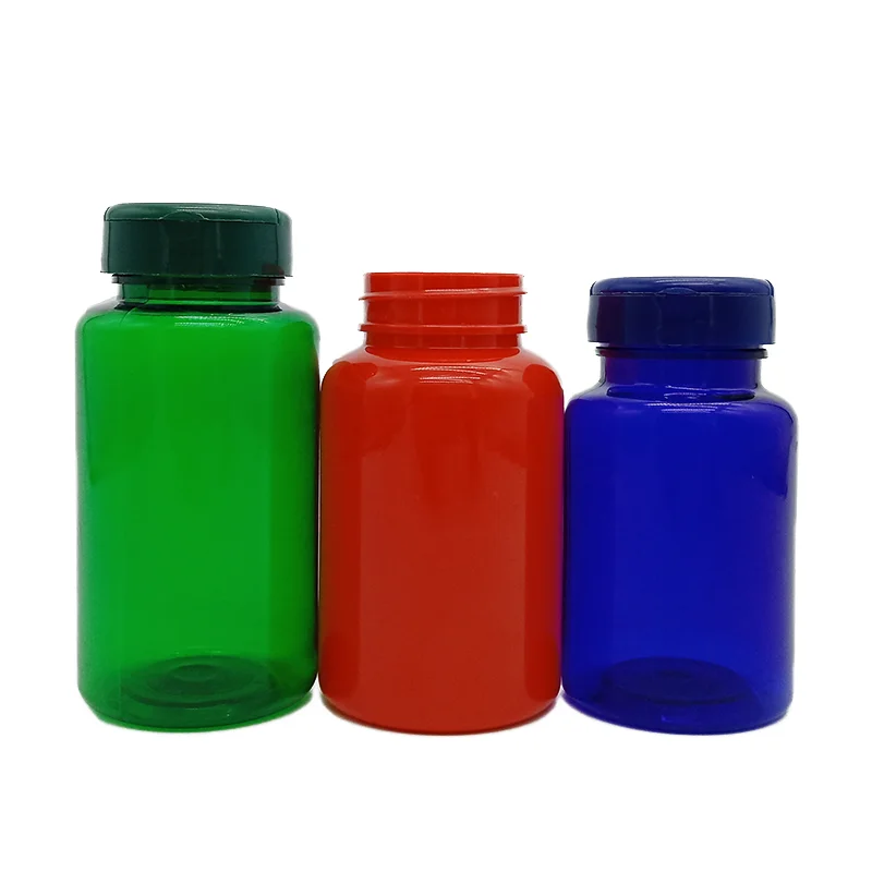 Vitamin Capsules Pill Bottles 100ml Hdpe 120ml Pet Plastic Dark Green