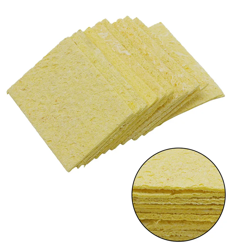 

10PCS/bag Quality Welding Soldering iron Tips Cleaning Sponge Cleaner Pads