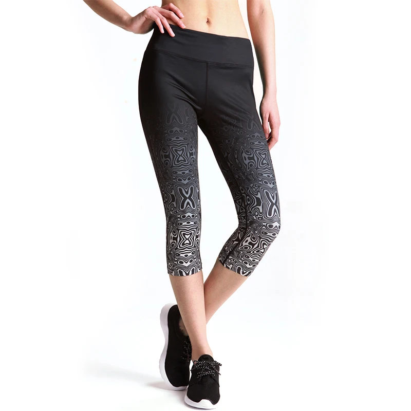 

High Waist Laufhose Spandex Push Up Print Girls Women Fitness Sports Leggins Mujer, N/a