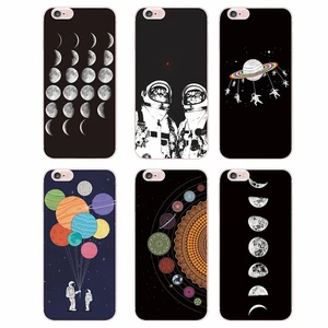 Space Love Moon Astronaut Cat Soft Silicone Printed Case For iphoneXR  Xs Max