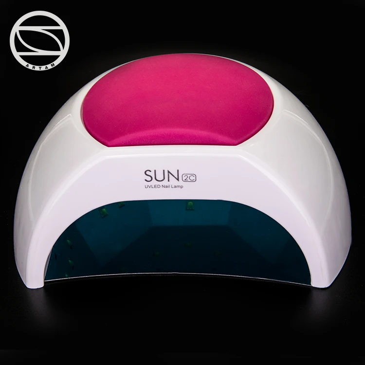 

2019 newest SUN 2C UV LED gel nail Lamp with sensor led nail gel dry, Pink+white