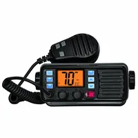 

IP-67 waterproof and dustproof VHF FM fixed marine radio with external GPS receiver and weather forecast alarm