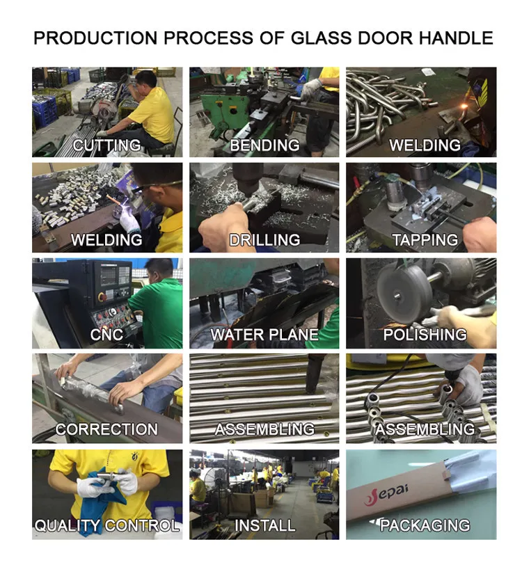 door handle PRODUCTION PROCESS OF GLASS DOOR HANDLE