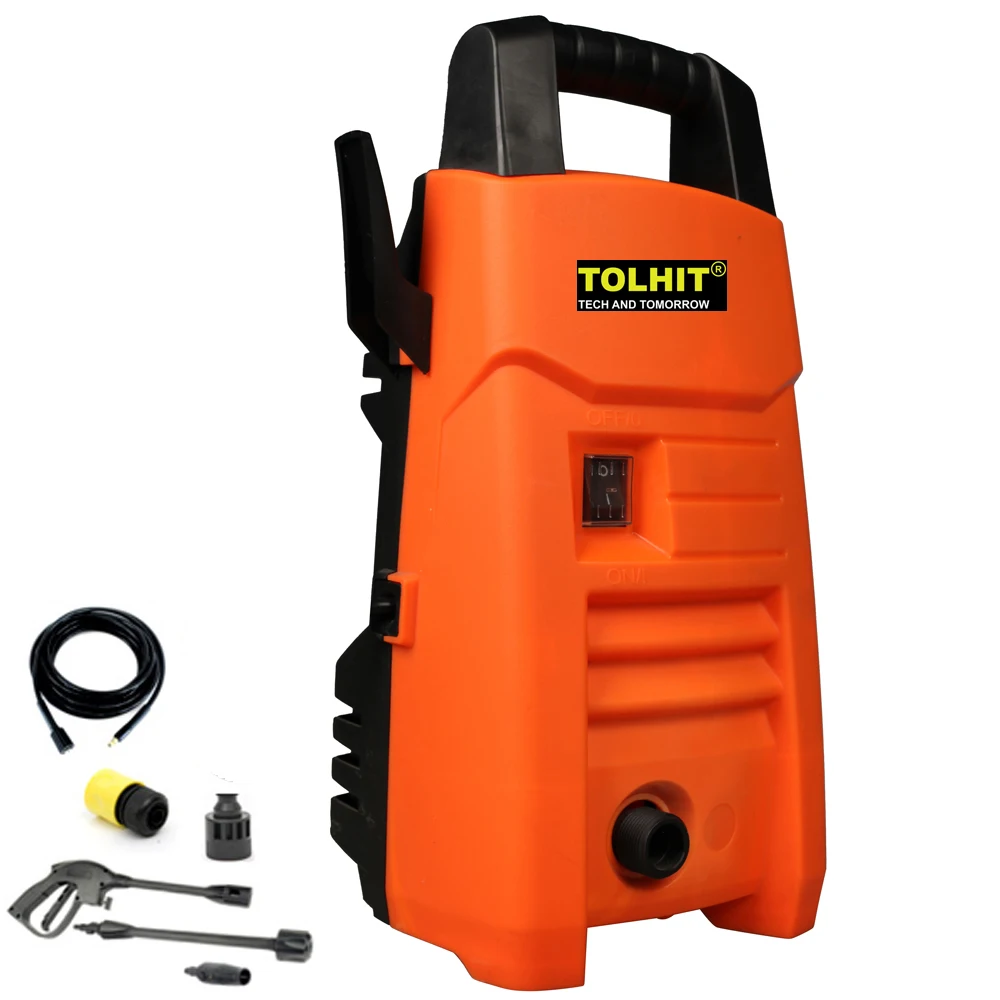 tolhit 220-240 v 1200 w 90bar 家用花园便携式高压清洗机