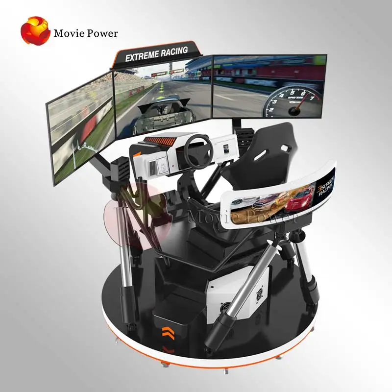 Earn money super racing car game f1 6 dof racing simulator 4d racing car driving arcade simulator game machine for vr theme park