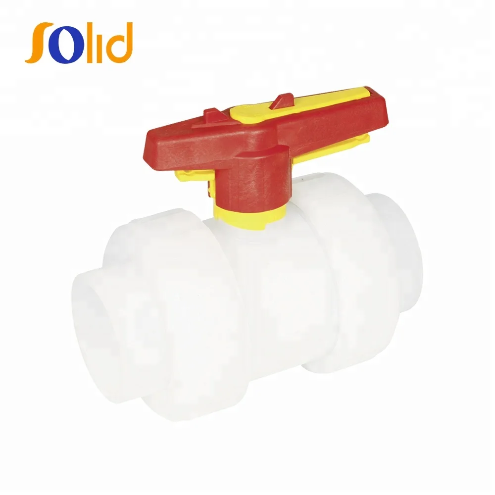 China Supply PVC,UPVC,CPVC,PVDF 2-way True Double Union Ball Valve with Manual Operated